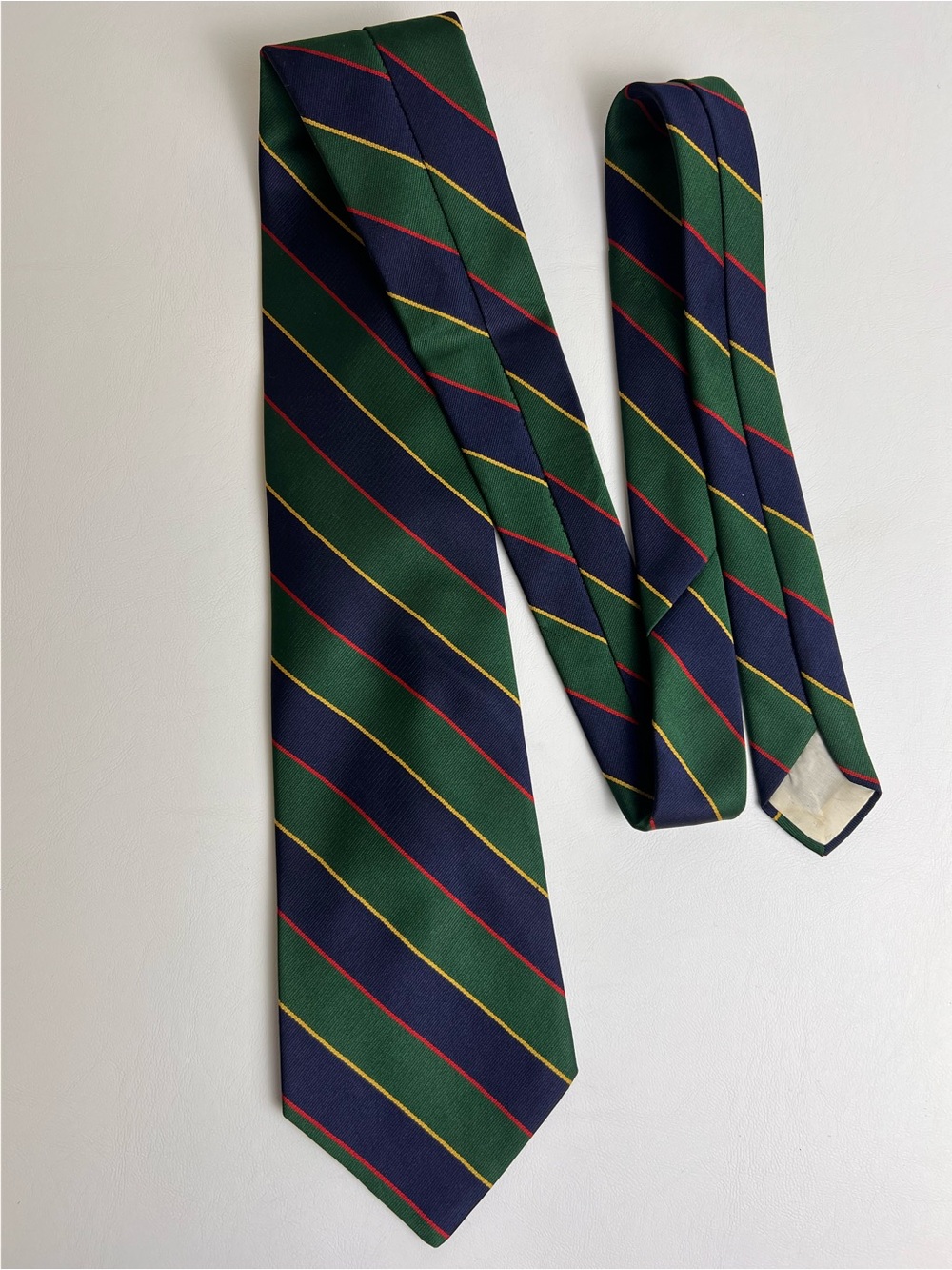 VTG Levy’s Tucson Sun Fashions Regimental Necktie Polyester Western 60’s